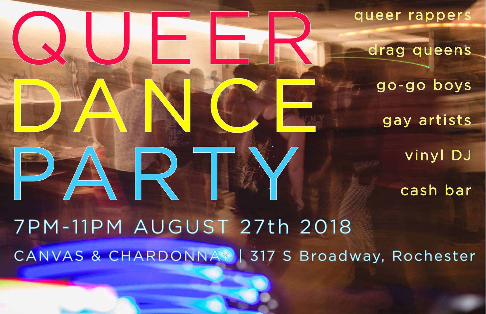 Queer Dance Party Canvas & Chardonnay