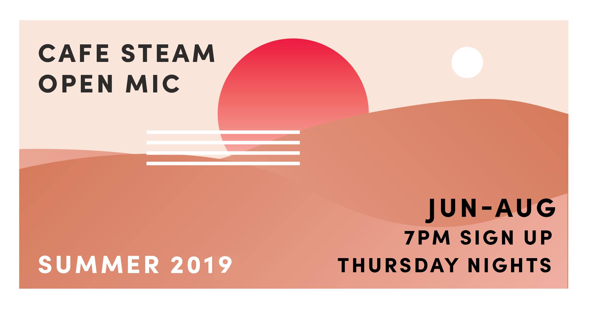 Cafe Steam Open Mic | Summer Sessions